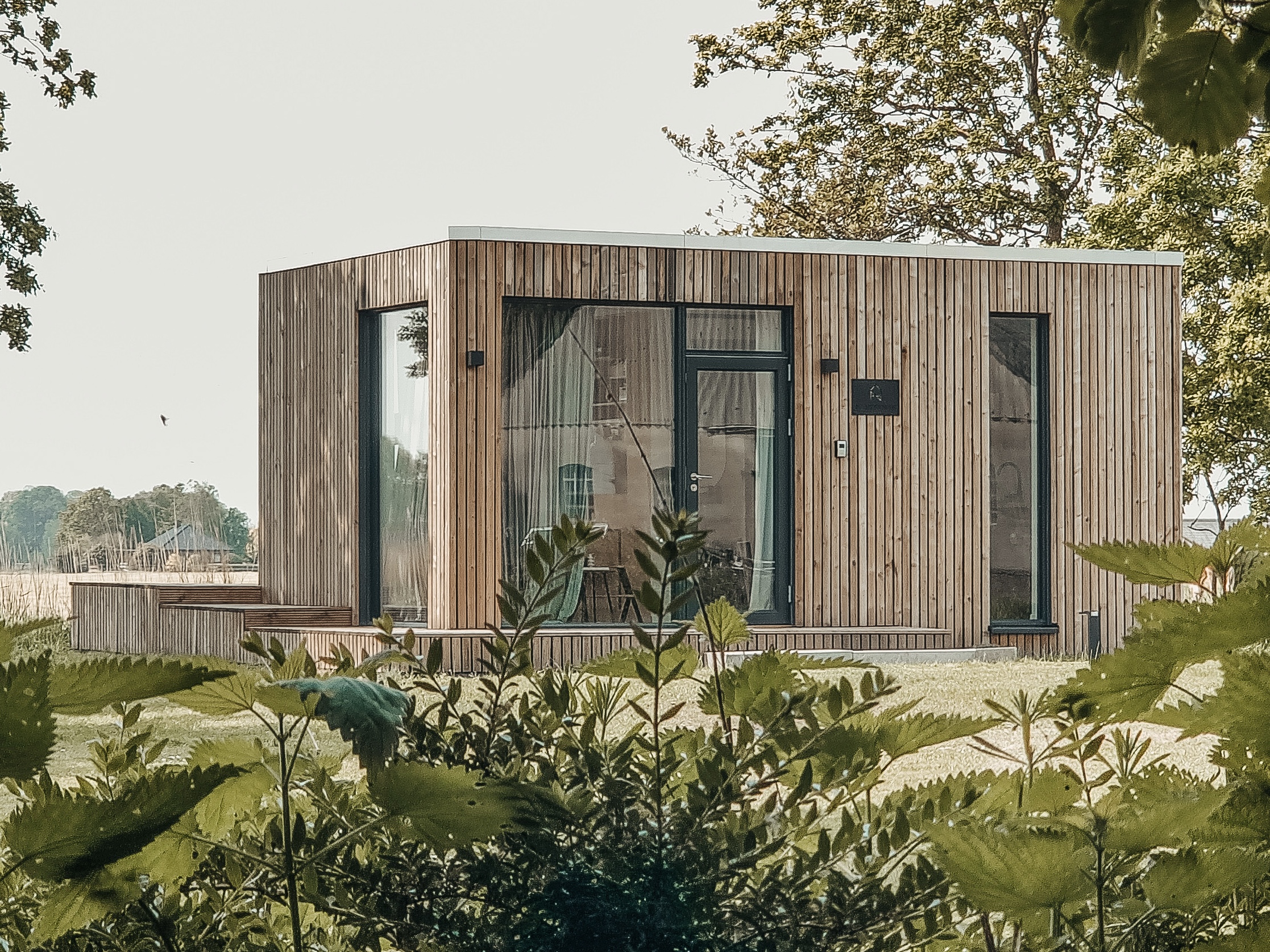 Minihaus Lüttje Bude im skandinavischen Stil