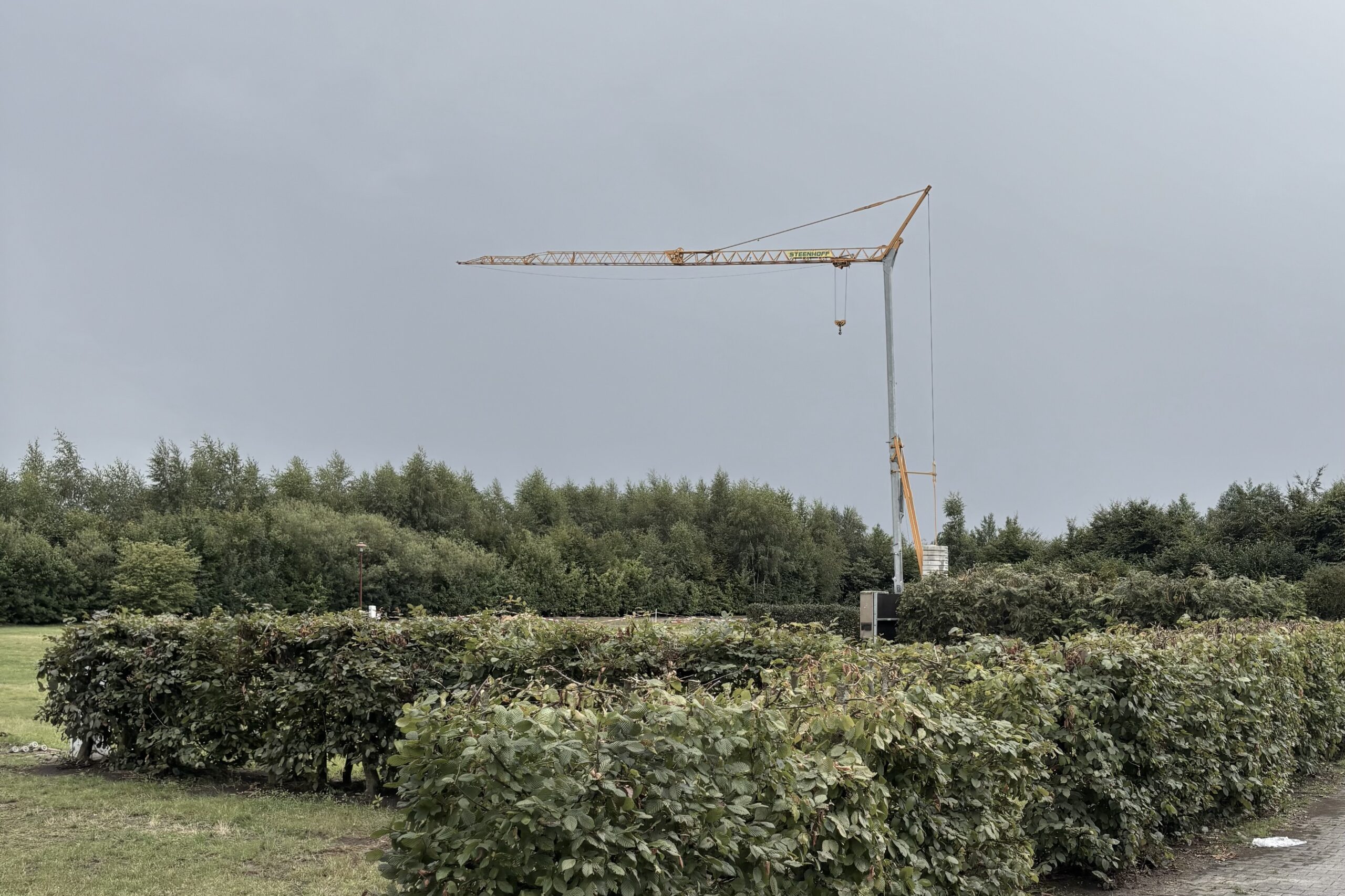 Minihäuser Thülsfelde - Kranaufbau